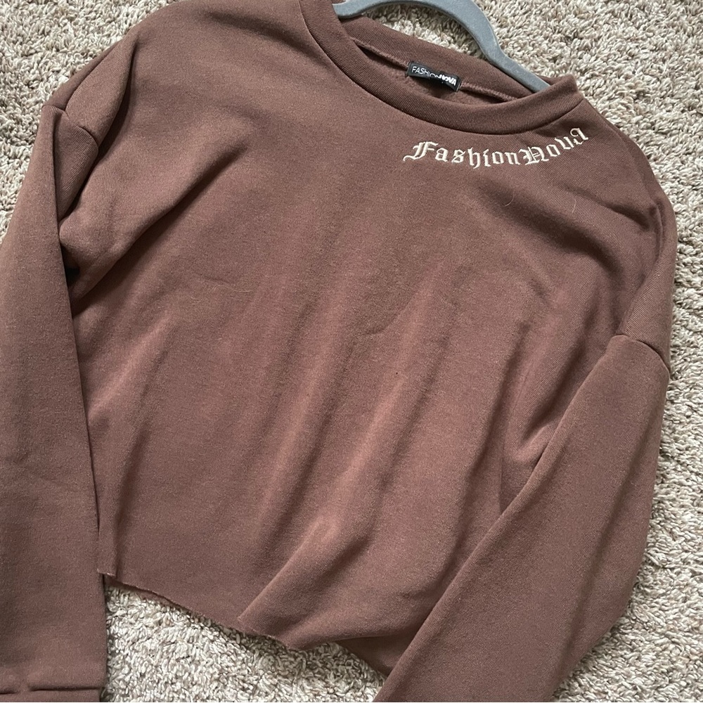 Fashion Nova Brown, Cropped XS, Perfect Condition